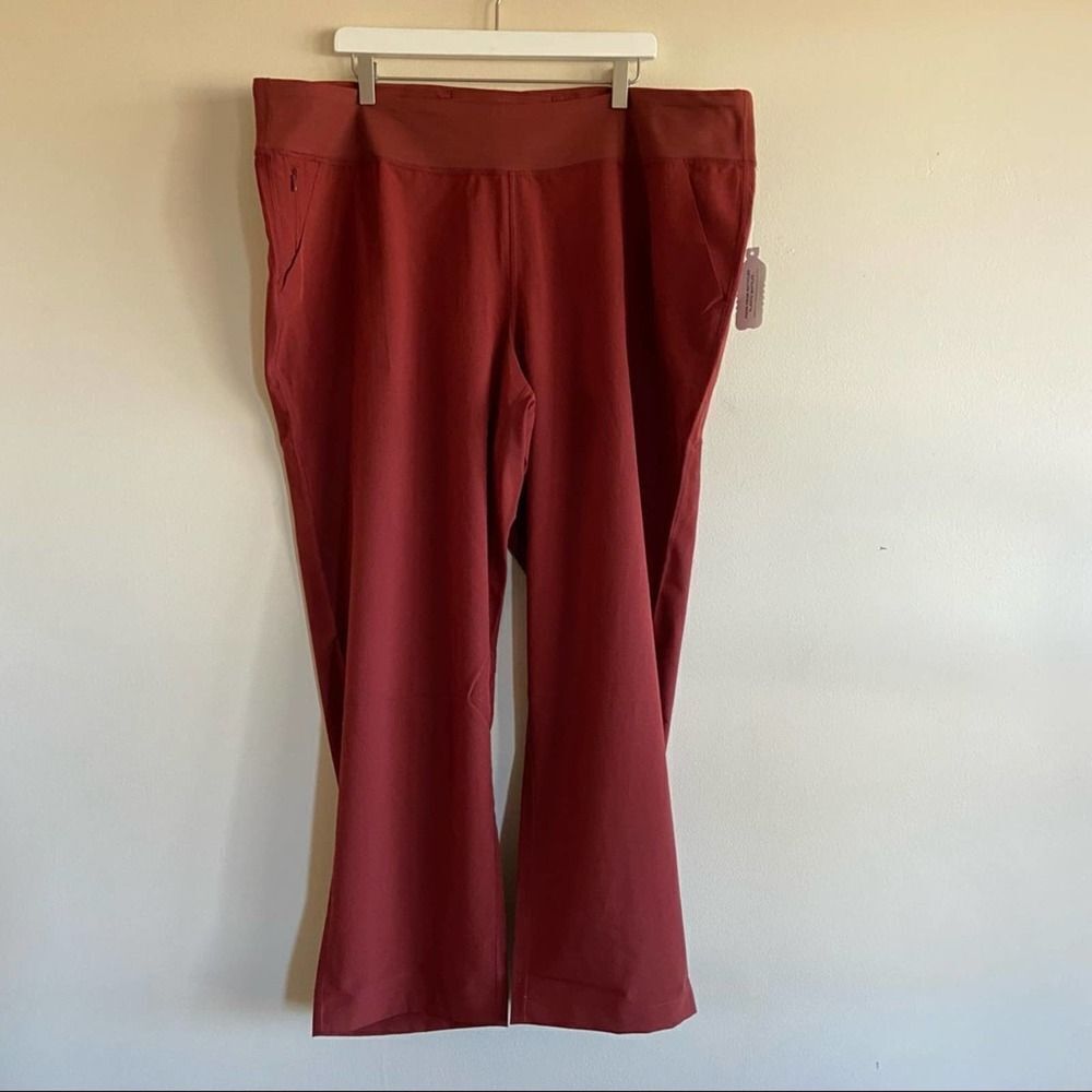 Lands End Rust Active Pull On Pants Size 2x - image 1